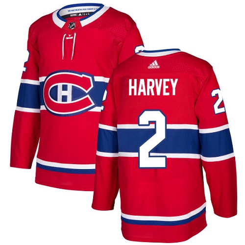 Adidas Men Montreal Canadiens #2 Doug Harvey Red Home Authentic Stitched NHL Jersey->montreal canadiens->NHL Jersey